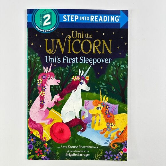 2/$6 Uni the Unicorn-Uni’s First Sleepover book by Amy Krouse Rosenthal, Reader - Picture 1 of 8